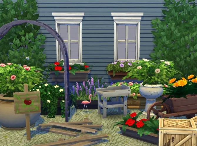 Liberated Garden Stuff by plasticbox, Sims 4 decor CC
