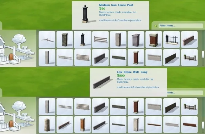 Liberated Fences (objects) by plasticbox, Sims 4 miscellaneous CC
