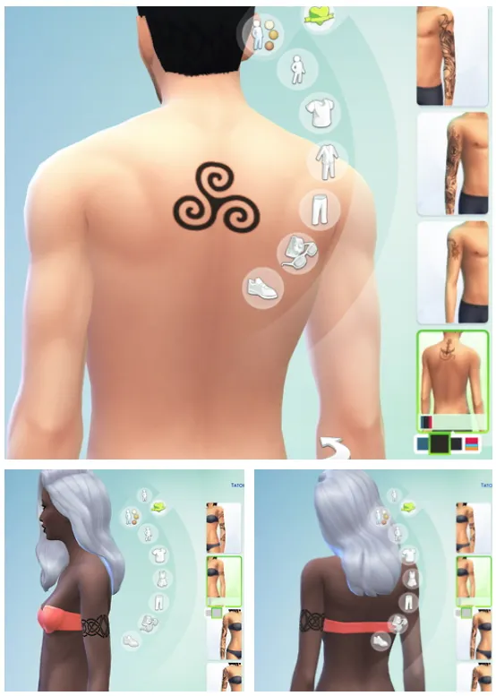 TRISKELE TATTOO AND CELTIC BAND TATTOO
