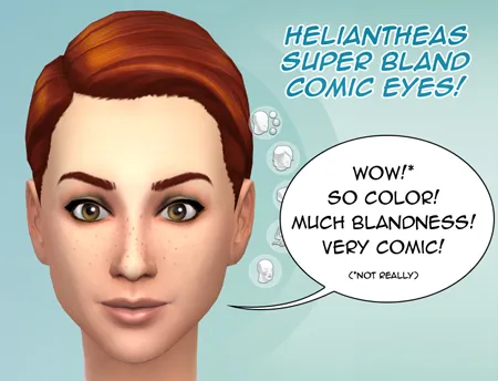 Super bland comic eyes