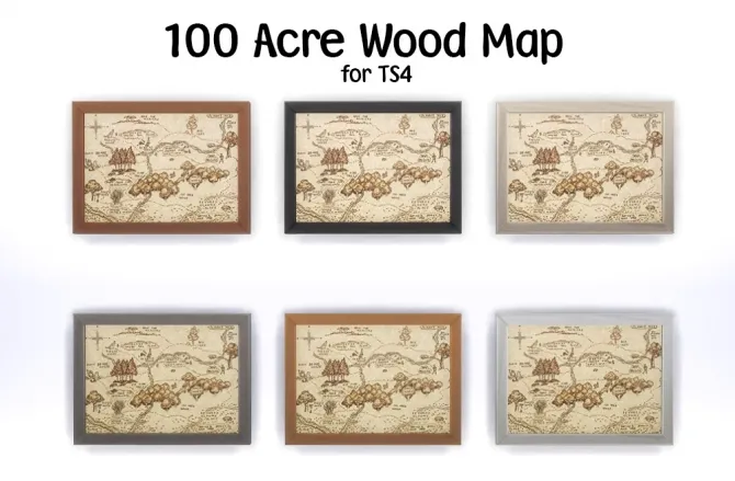 100 acre wood map