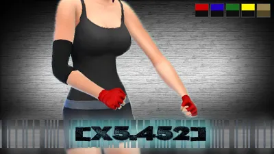 Gloves with Arm Band by [X5-452], Sims 4 accessories CC