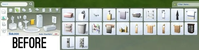 Reorganized Catalog by Fhradownloads, Sims 4 Build Buy Tool mod
