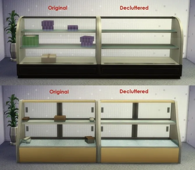 Updated Decluttered Food Displays by IgnorantBliss, Sims 4 miscellaneous CC