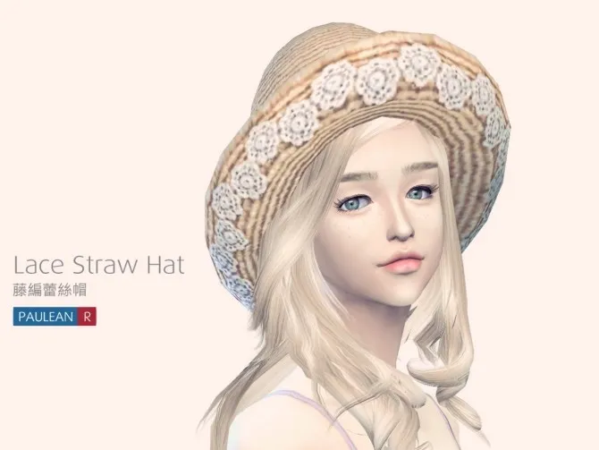 Lace Straw Hat