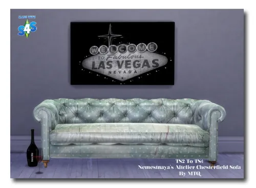 Nemestnaya’s Chesterfield Sofa by Msteaqueen, Sims 4 furniture CC
