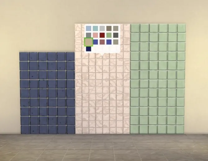 Modular Small Tiles Panels by plasticbox, Sims 4 walls & floors CC