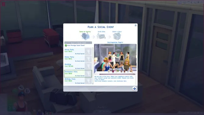 New Social Event: Destination Party