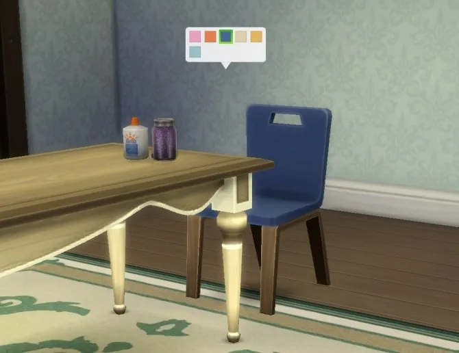 Activity Chair (for any table) by plasticbox, Sims 4 furniture CC