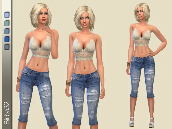 Capri jeans