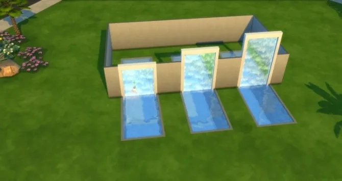 Spa Day (GP) Waterfall override by 0-Positiv, Sims 4 Quality of Life mod