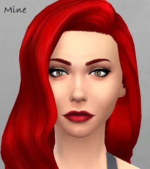 Non-default Dark Red Low Sheen lipstick