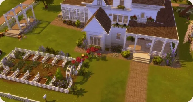 Practical Magic House by Annabellee25, Sims 4 residential lots CC