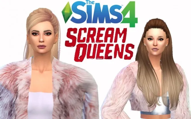 Scream Queens Pack by Ts4celebritiescorner, Sims 4 sims CC