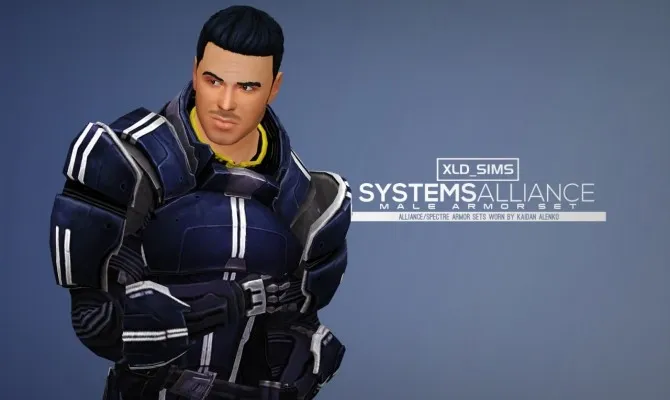 Mass Effect Armor Kaidan Systems Alliance Male Armors