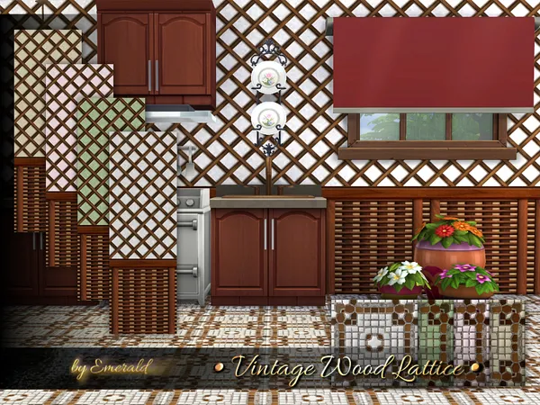 Vintage Wood Lattice
