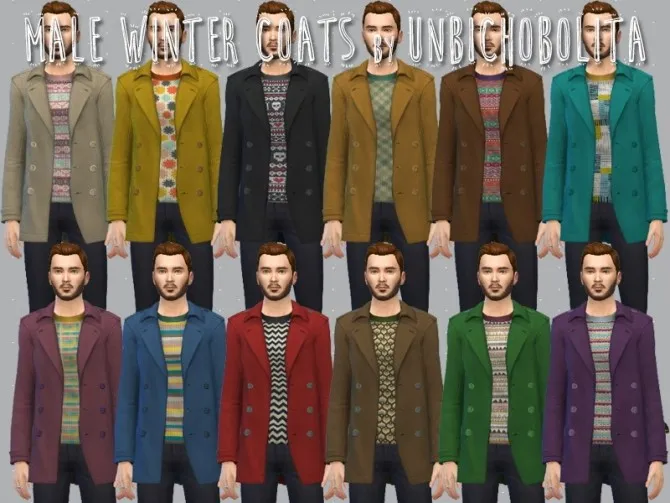 Male winter coats at