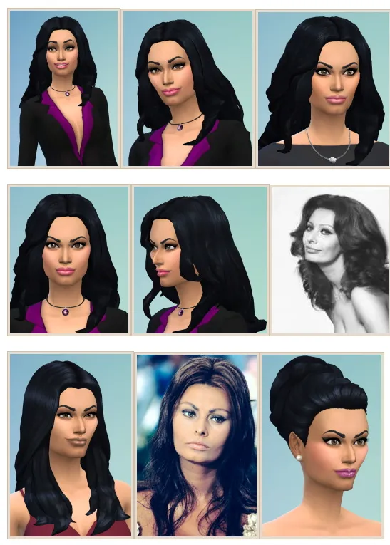 Sophia Loren and Loren Hair