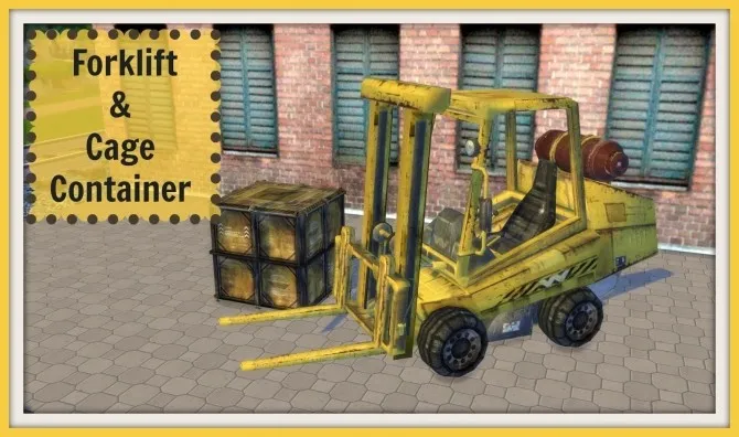 Forklift & Cage Container