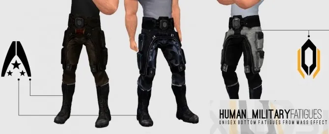 Human Military Fatigues by Xld_Sims, Sims 4 male clothes CC