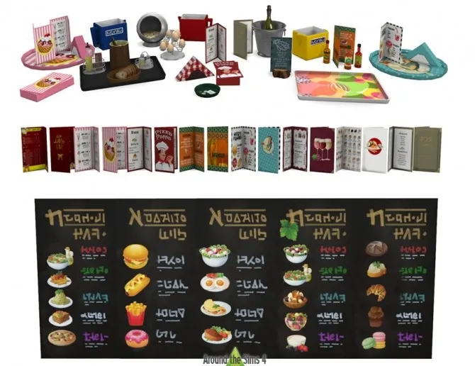 Restaurant clutter