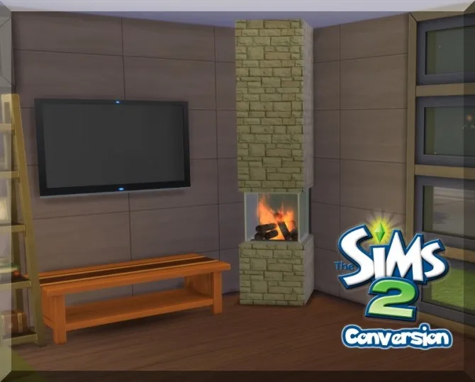 Incognito Fireplace from the Sims 2