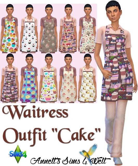 Waitress Outfit Cake