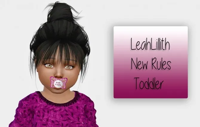 LeahLillith New Rules hair for toddlers
