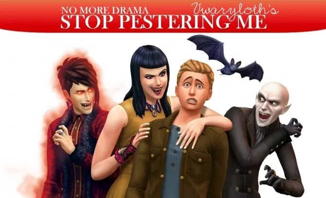 Vampires Stop Pestering Me by Vwaryloth, Sims 4 Gameplay Tweaks mod