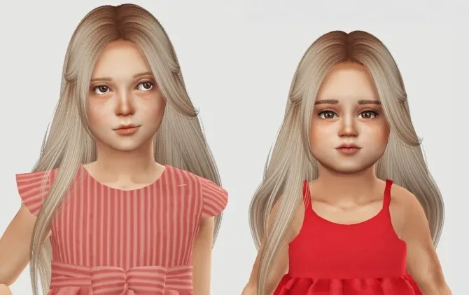 Nightcrawler Muse Hair Kids & Toddlers by Simiracle, Sims 4 hair CC