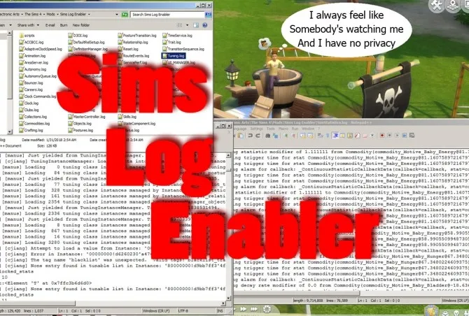 Sims Log Enabler by scumbumbo, Sims 4 Cheat mod