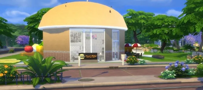 Burger restaurant by Astonneil, Sims 4 community lots CC