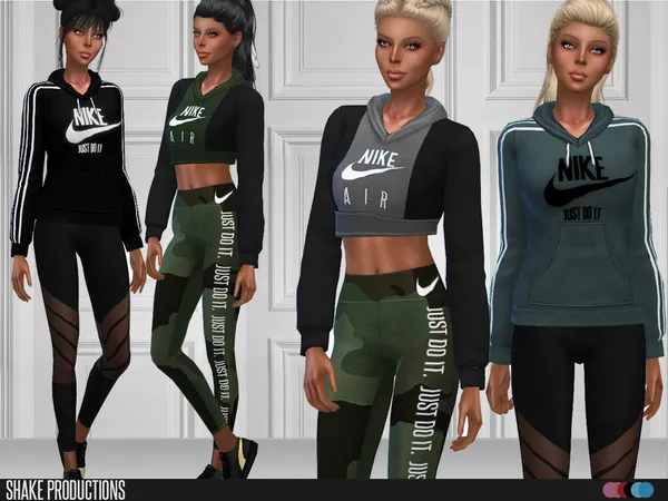 106 SET sport by ShakeProductions, Sims 4 female clothes CC
