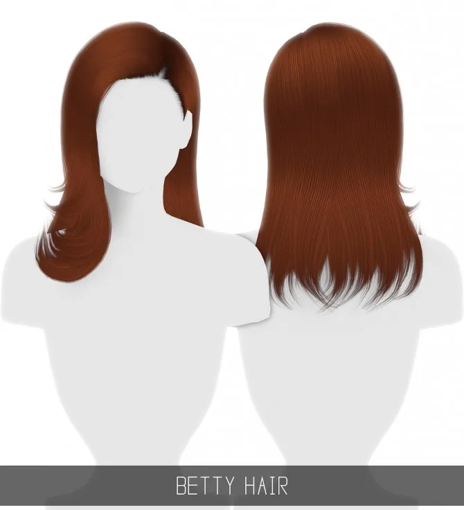 BETTY HAIR by Simpliciaty, Sims 4 hair CC
