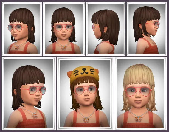 Little Baby Bangs by Birkschessimsblog, Sims 4 hair CC