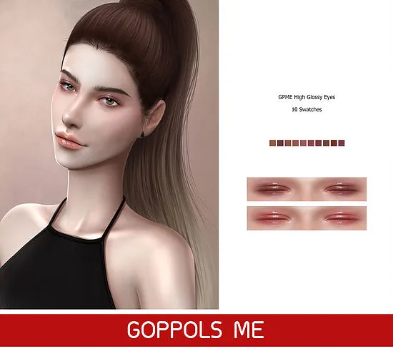 High Glossy Eyes by Goppolsme, Sims 4 eyes CC