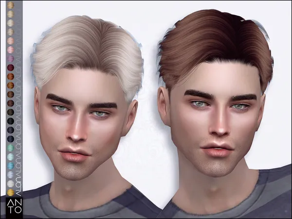 Alan Hairstyle by Anto, Sims 4 hair CC