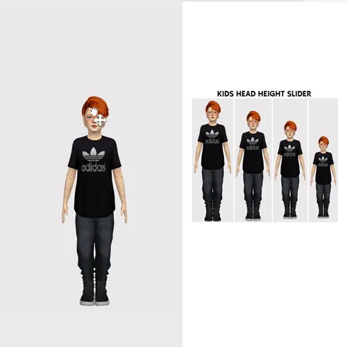 HEIGHT SLIDER COLLECTION by Thiago Mitchell, Sims 4 CAS mod