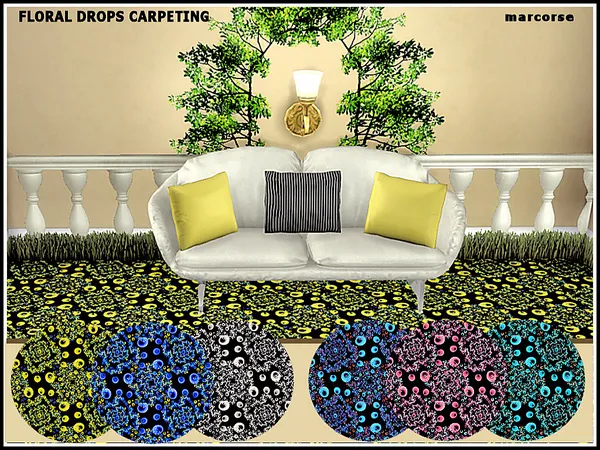 Floral Drops Carpeting