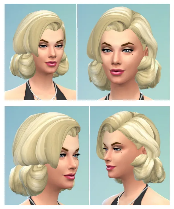MM hair by Birkschessimsblog, Sims 4 hair CC