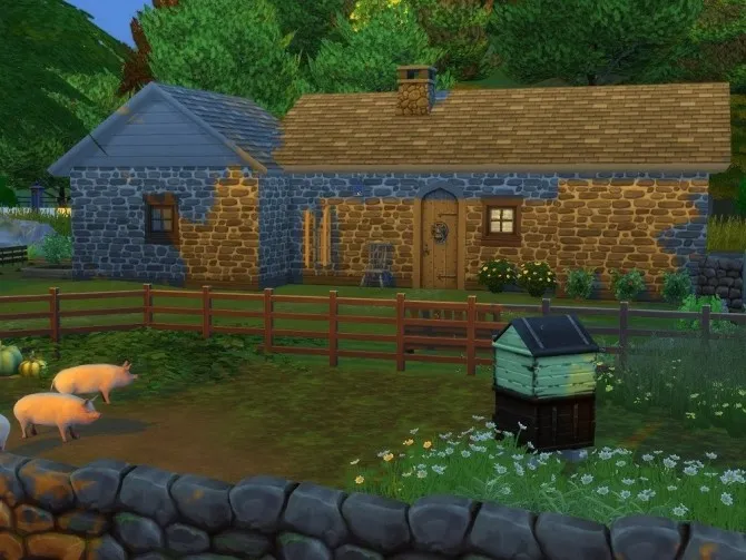 Norvik pig farm by Kyriatsims4, Sims 4 residential lots CC