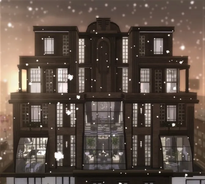 Fountainview Penthouse by Awingedllama, Sims 4 residential lots CC