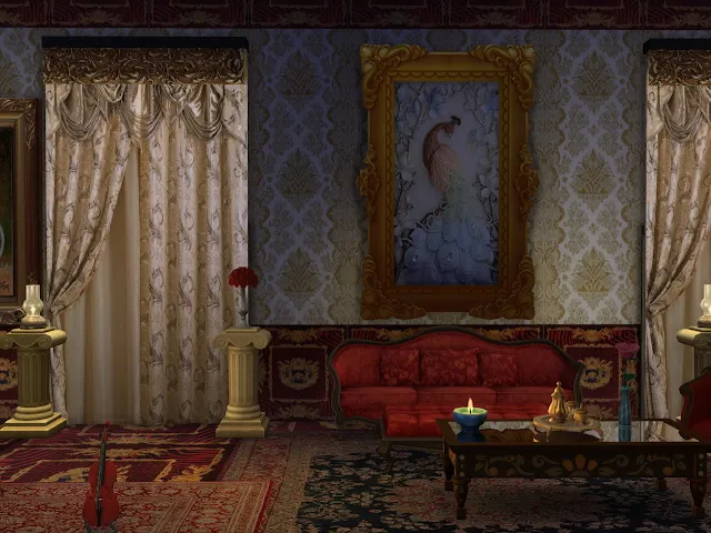 A whole new Set Of Curtains by Annaquinnstories, Sims 4 decor CC