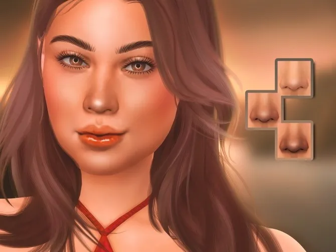 Nose mask 04 Overlay by Katverse, Sims 4 skins CC