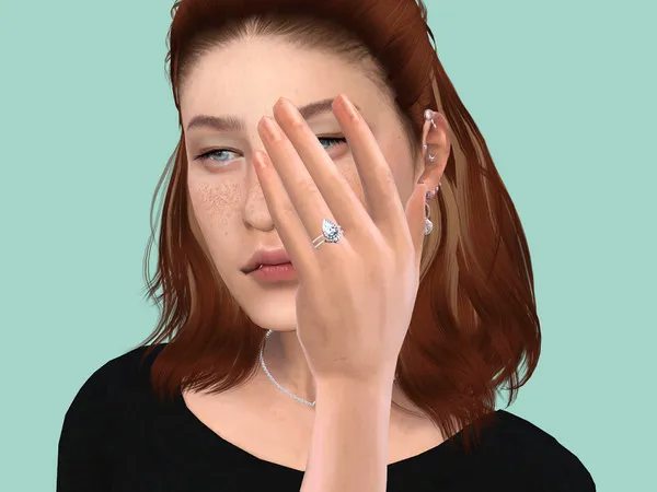 Wedding rings by PlayersWonderland, Sims 4 jewelry CC
