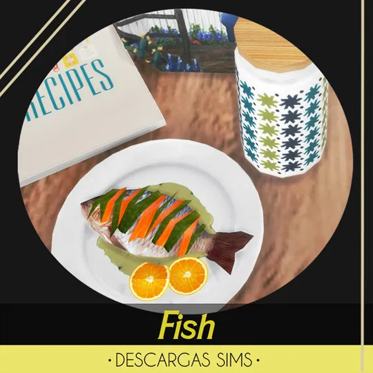 Fish Clutter by Descargassims, Sims 4 decor CC