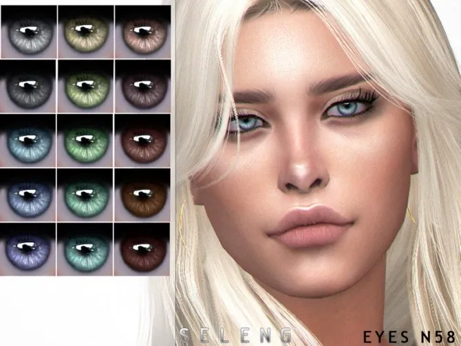 Eyes N58 by Seleng, Sims 4 eyes CC