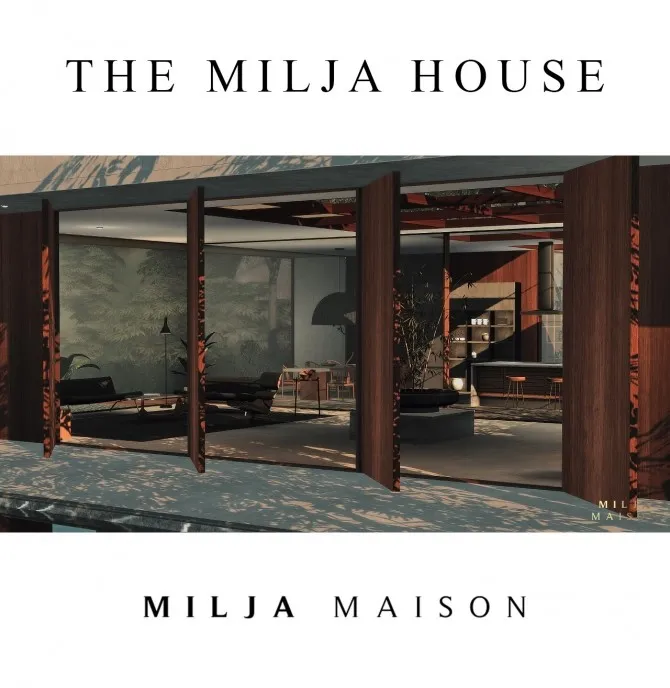 The Milja house by Miljamaison, Sims 4 residential lots CC