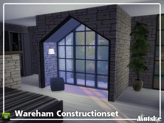 Wareham Construction set Part 5 by mutske, Sims 4 walls & floors CC