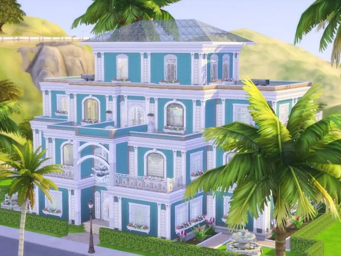 Millionaire’s Home by Simalien, Sims 4 residential lots CC